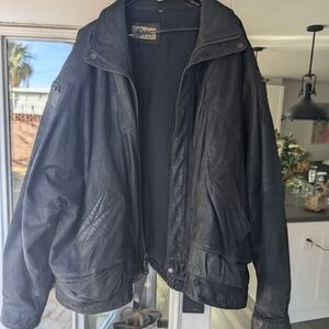Men's Black Leather Jacket